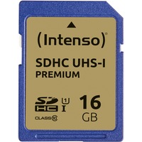 Intenso 3421470 memoria flash 16 GB SDHC UHS-I Clase 10, Tarjeta de memoria 16 GB, SDHC, Clase 10, UHS-I, 90 MB/s, Class 1 (U1)