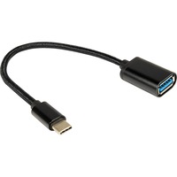 Inter-Tech 88885582 cable USB USB 3.2 Gen 1 (3.1 Gen 1) USB C USB A Negro, Adaptador negro, USB C, USB A, USB 3.2 Gen 1 (3.1 Gen 1), Negro