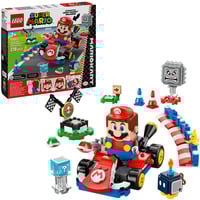 LEGO Super Mario Mario Kart™ – ® Mario™ interactivo y Kart estándar, Juegos de construcción Juego de construcción, 7 año(s), Plástico, 278 pieza(s), 483 g