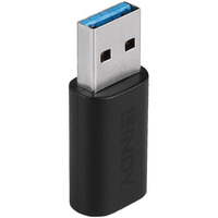 Lindy Adaptador USB 3.2 Tipo A a C negro