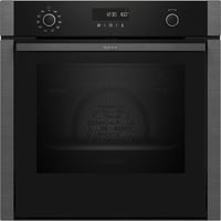Neff N 50 B6ACH7AG3 horno 71 L Negro, Gris negro/Grafito, Medio, Horno eléctrico, 71 L, 71 L, 30 - 275 °C, Hidrolítica + Pirolítica