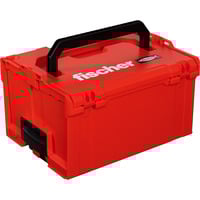 fischer 508138, Caja de herramientas rojo/Negro