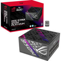 ASUS ROG Strix 850W Platinum (ROG Equalizer), Fuente de alimentación de PC negro, 850 W, 100 - 240 V, Activo, 130 W, 850 W, 130 W