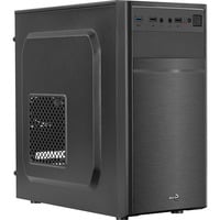 Aerocool CS-103 Mini Tower Negro, Cajas de torre negro, Mini Tower, PC, Negro, micro ATX, Mini-ITX, Acrilonitrilo butadieno estireno (ABS), SPCC, 15,6 cm