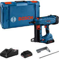 Bosch GNB 18V-38 Professional Pistola de clavos Batería, Nagler azul/Negro, Pistola de clavos, Cargador recto, Negro, Azul, 1,3 cm, 3,8 cm, 96 dB