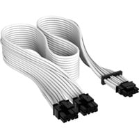 Corsair Cable adaptador PSU Premium con funda PCIe 5.0 12VHPWR blanco