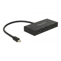 DeLOCK 87693, Display Port Splitter negro