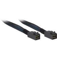 Inter-Tech 1m 2xSFF 8643 Negro, Azul, Cable negro, 1 m, SFF 8643, SFF 8643, Macho/Macho, Negro, Azul, 50 g