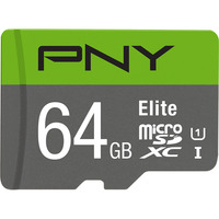 PNY P-SDUX64U185GW-GE, Tarjeta de memoria gris/Verde