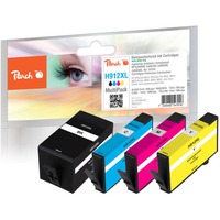 Peach PI300-977 cartucho de tinta 4 pieza(s) Compatible Alto rendimiento (XL) Negro, Cian, Magenta, Amarillo Alto rendimiento (XL), 31 ml, 12 ml, 895 páginas, 4 pieza(s), Multipack