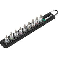 Wera Belt A Imperial 1 Juego de vasos Zyklop con punta hexagonal interna, Llave de tubo negro