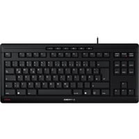 CHERRY STREAM KEYBOARD TKL teclado Universal USB QWERTY Inglés Negro negro, Alámbrico, USB, Switch de tecla de tijera, QWERTY, Negro