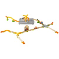 HABA Kullerbü - Pista de juego Vía libre – Grúa de carga, Ferrocarril 