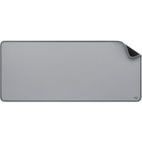 Logitech Desk Mat Alfombrillas para ratón, Alfombrilla de ratón gris, Gris, Monocromo, Nylon, Poliéster, Caucho, Base antiderrapante