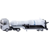 SIKU SUPER MAN camión con cohete ESA, Automóvil de construcción 