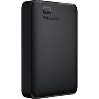 WD WD Elements Portable disco duro externo 4000 GB Negro, Unidad de disco duro negro, 4000 GB, 2.5", 3.2 Gen 1 (3.1 Gen 1), Negro