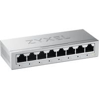 Zyxel GS-108BV5-EU0101F switch No administrado L2 Gigabit Ethernet (10/100/1000), Interruptor/Conmutador plateado, No administrado, L2, Gigabit Ethernet (10/100/1000)