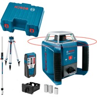 Bosch GRL 400 H Professional Nivel giratorio 400 m 635 nm (< 1 mW), Láser rotativo azul, 400 m, 0,08 mm/m, 5°, 600 RPM, Rojo, 635 nm (< 1 mW)