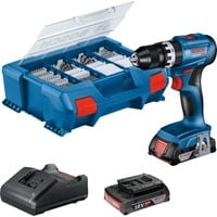 Bosch GSB 18V-45 1900 RPM Negro, Azul, Martillo atornillador azul/Negro, Destornillador eléctrico, Mango de pistola, Negro, Azul, 1900 RPM, 500 RPM, 21 Nm