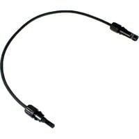  Cable de extensión solar 6mm², enchufe - toma 1,5 metros, 0%, Cable alargador negro