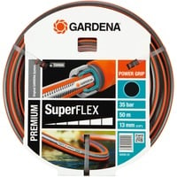 GARDENA Manguera de jardín Superflex 50M 1/2 gris/Naranja, 18099-20