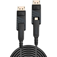 Lindy 38481 cable DisplayPort 20 m Mini DisplayPort Negro negro, 20 m, Mini DisplayPort, Mini DisplayPort, Macho, Macho, 7680 x 4320 Pixeles