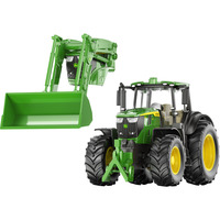 SIKU FARMER John Deere Set con cargador frontal desmontable, Automóvil de construcción 