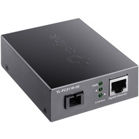 TP-Link TL-FC311B-20 convertidor de medio 1000 Mbit/s 1550 nm Monomodo Negro, Transmisor de audio y video 1000 Mbit/s, IEEE 802.3, IEEE 802.3ab, IEEE 802.3i, IEEE 802.3u, IEEE 802.3x, IEEE 802.3z, Gigabit Ethernet, 10,100,1000 Mbit/s, 1000 Mbit/s, SC