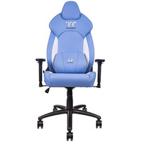 Thermaltake V Comfort Blue & White Gaming-Stuhl, Asientos de juego azul/blanco