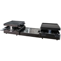 Unold 48755 parrilla de interior 8 personas(s) 1300 W Negro, Raclette negro, 8 personas(s), Plástico, Negro, Rectangular, Aluminio, 21 x 21 mm