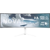 Arozzi AZ-NO-49TUW165, Monitor de gaming blanco