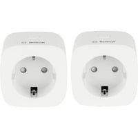 Bosch 8750001300X2, Toma de corriente con interruptor blanco