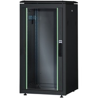 Digitus Armario de red de la serie Unique - 600 x 1000 mm (an. x pr.), Armario IT negro, Rack o bastidor independiente, 26U, 800 kg, Rieles de rack, Negro