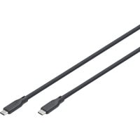 Digitus Cable de conexión de silicona USB 3.2 Gen 1 USB-C > USB-C negro