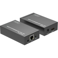 Digitus Set Extensor HDMI IP, Alargador de HDMI negro
