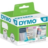 Dymo LW etiquetas auténticas multiusos | 57 mm × 32 mm | rollo de 1000 etiquetas con reverso fácil de retirar | autoadhesivas | para etiquetadoras LabelWriter blanco, Blanco, Etiqueta para impresora autoadhesiva, Papel, Desmontable, Rectángulo, LabelWriter