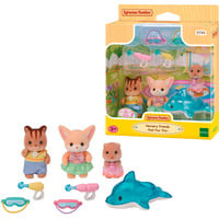 EPOCH Sylvanian Families - Amigos del jardín de infancia de aventuras "Diversión en la piscina", Juegos de construcción 