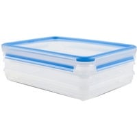 Emsa 508556 recipiente de almacenar comida Plaza Contenedor 1 L Transparente 1 pieza(s), Caja transparente/Azul, Contenedor, Plaza, 1 L, Transparente, Polipropileno (PP), Elastómero termoplástico (TPE), Polipropileno (PP)/Elastómero termoplástico (TPE)