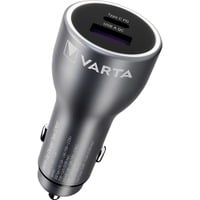 VARTA Cargador de coche KFZ, USB-A + USB-C, 45 vatios negro