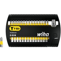 Wiha Juego de puntas XLSelector Y-Bit 25mm, 31 piezas, Conjuntos de bits negro/Amarillo