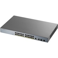 Zyxel GS1350-26HP-EU0101F switch Gestionado L2 Gigabit Ethernet (10/100/1000) Energía sobre Ethernet (PoE) Gris, Interruptor/Conmutador Gestionado, L2, Gigabit Ethernet (10/100/1000), Energía sobre Ethernet (PoE), Montaje en rack
