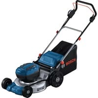 Bosch GRA 18V2-46 Cortacésped de empuje a gasolina Batería Negro, Azul, Metálico azul, Cortacésped de empuje a gasolina, 46 cm, 3 cm, 7 cm, 60 L, Tracción a las 4 ruedas