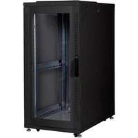 Digitus Armario de servidor de la serie Unique - 600 x 1000 mm (an. x pr.), Armario IT negro, Rack o bastidor independiente, 26U, 1000 kg, Negro
