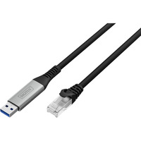 Digitus Cable USB-A 3.2 Gen1 > Ethernet RJ-45, 1Gbit/s, Adaptador negro