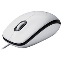 Logitech M100, Ratón blanco/Gris