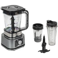Ninja Foodi 3-in-1 Power Nutri Standmixer mit Smart Torque & Auto-iQ, Batidora depie plateado/Negro