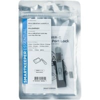 SMARTKEEPER ESSENTIAL Cerradura para puerto Micro USB-B (MUL04) + Llave de bloqueo Mini (U04), Cerradura insertable 