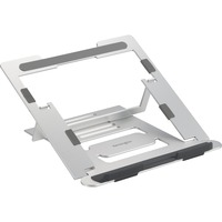 Kensington Soporte elevador de aluminio Easy Riser para portátiles plateado, Soporte para ordenador portátil, Plata, Aluminio, Silicona, Acero, 40,6 cm (16"), 5 kg, 86 - 118 mm