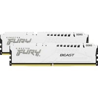 Kingston FURY FURY Beast 64GB 5600MT/s DDR5 CL40 DIMM (Kit de 2) White XMP, Memoria RAM blanco, 64 GB, 2 x 32 GB, DDR5, 288-pin DIMM