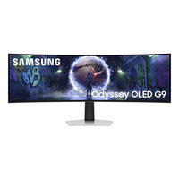 Samsung Odyssey S49DG934SU QD-OLED, Monitor de gaming plateado